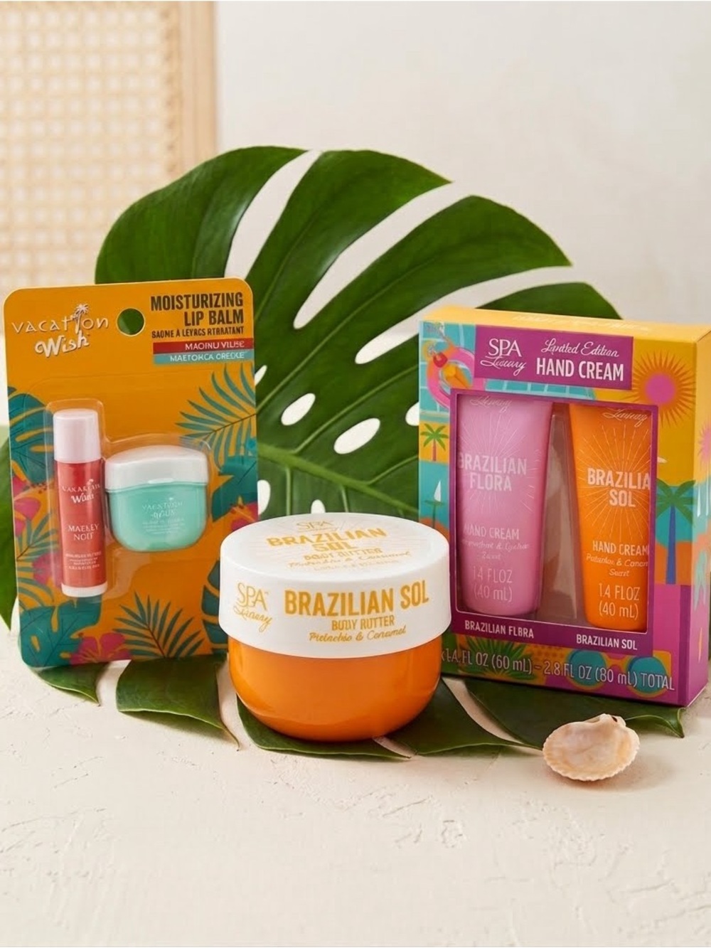 Brazilian Sol & Flora Tropical 3-Piece Set • Hand Cream|Body Butter|Lip Balm